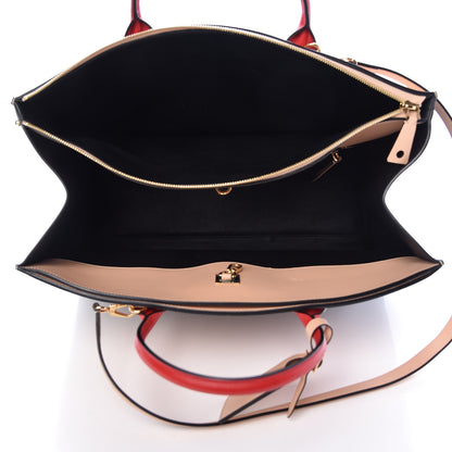 Louis Vuitton Calfskin City Steamer XL Black Creme Bourgogne 5 of 15