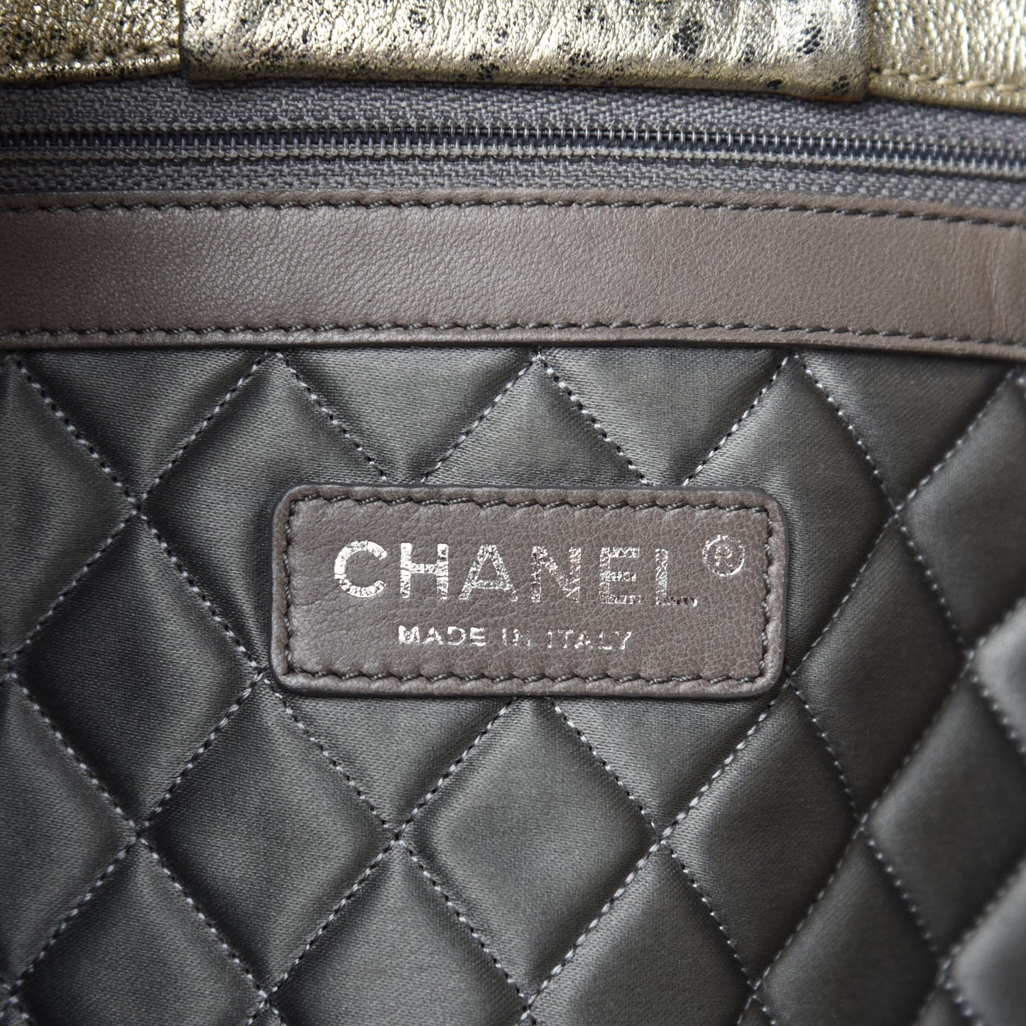 Distressed Lambskin Le Marais Tote Gold