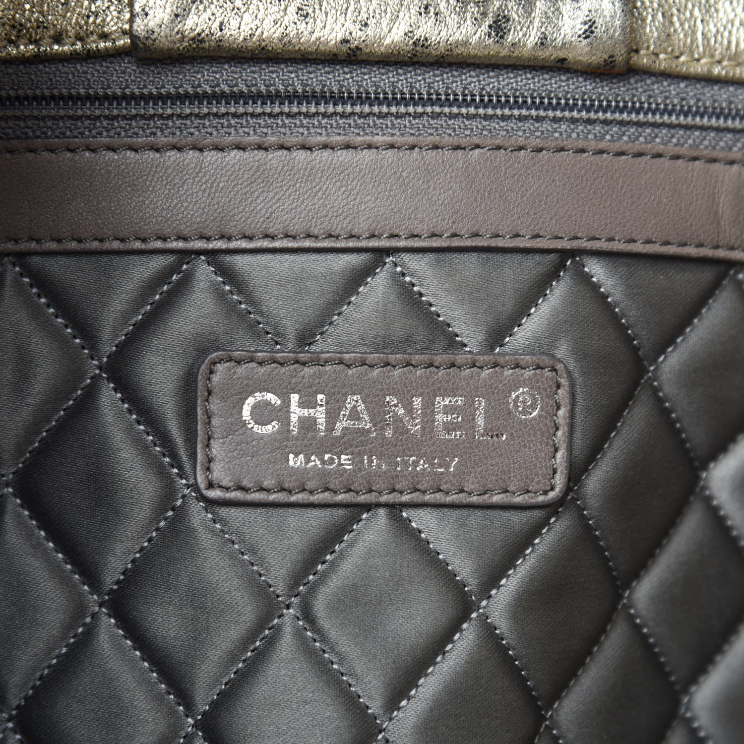 Chanel Distressed Lambskin Le Marais Tote Gold 15 of 17