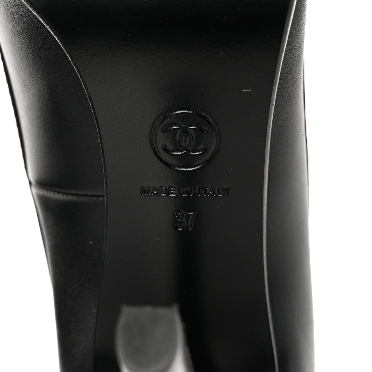 Calfskin Buckle Pumps 37 Black