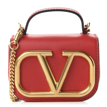 Valentino Garavani Calfskin Mini Supervee Crossbody Bag Rouge Pur 1 of 10