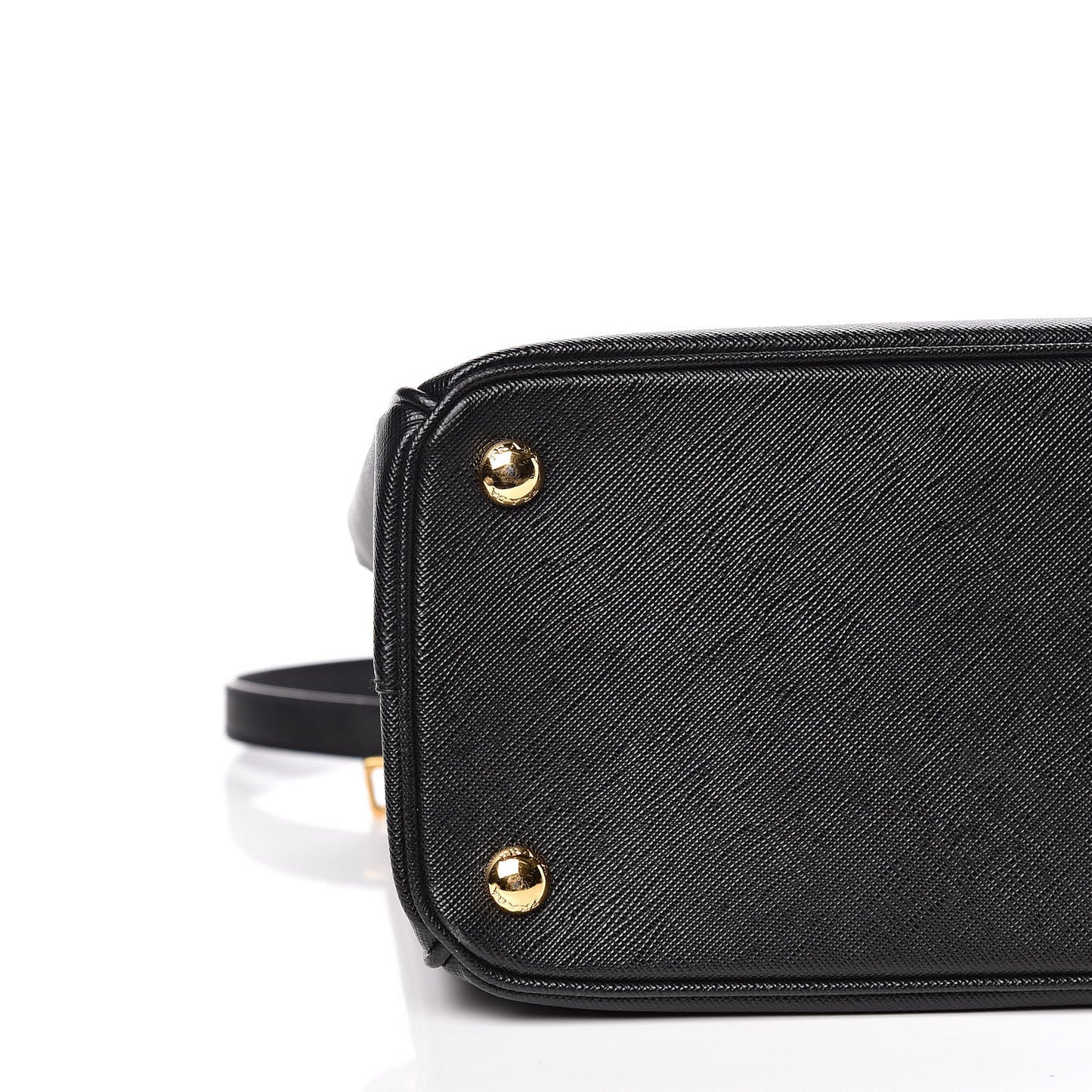 Saffiano Small Galleria Double Zip Tote Black