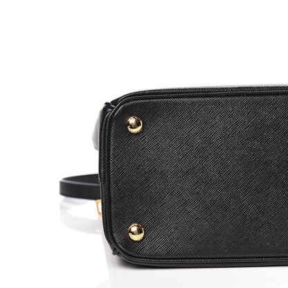 Prada Saffiano Small Galleria Double Zip Tote Black 14 of 15