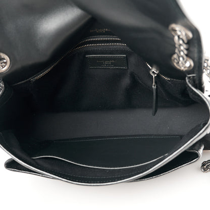 Saint Laurent Crinkled Calfskin Monogram Medium Niki Chain Satchel Black 5 of 11
