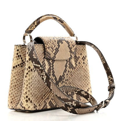 Louis Vuitton Snakeskin Capucines BB Naturel 3 of 9
