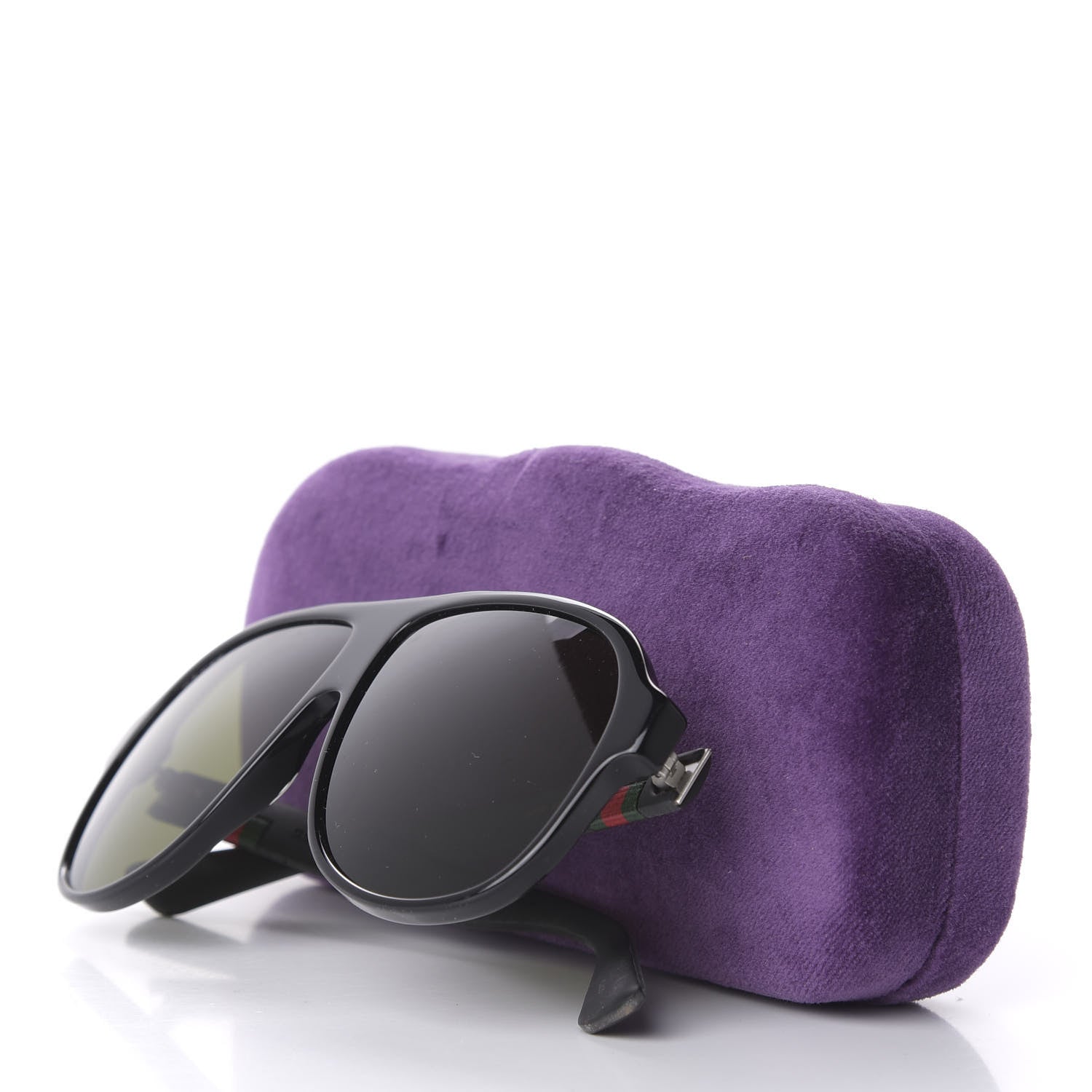Gucci Acetate Aviator Sunglasses GG0009S Black 8 of 8