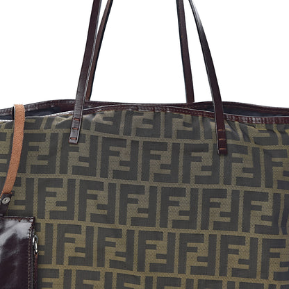 Fendi Zucca Medium Roll Tote Tobacco 14 of 14
