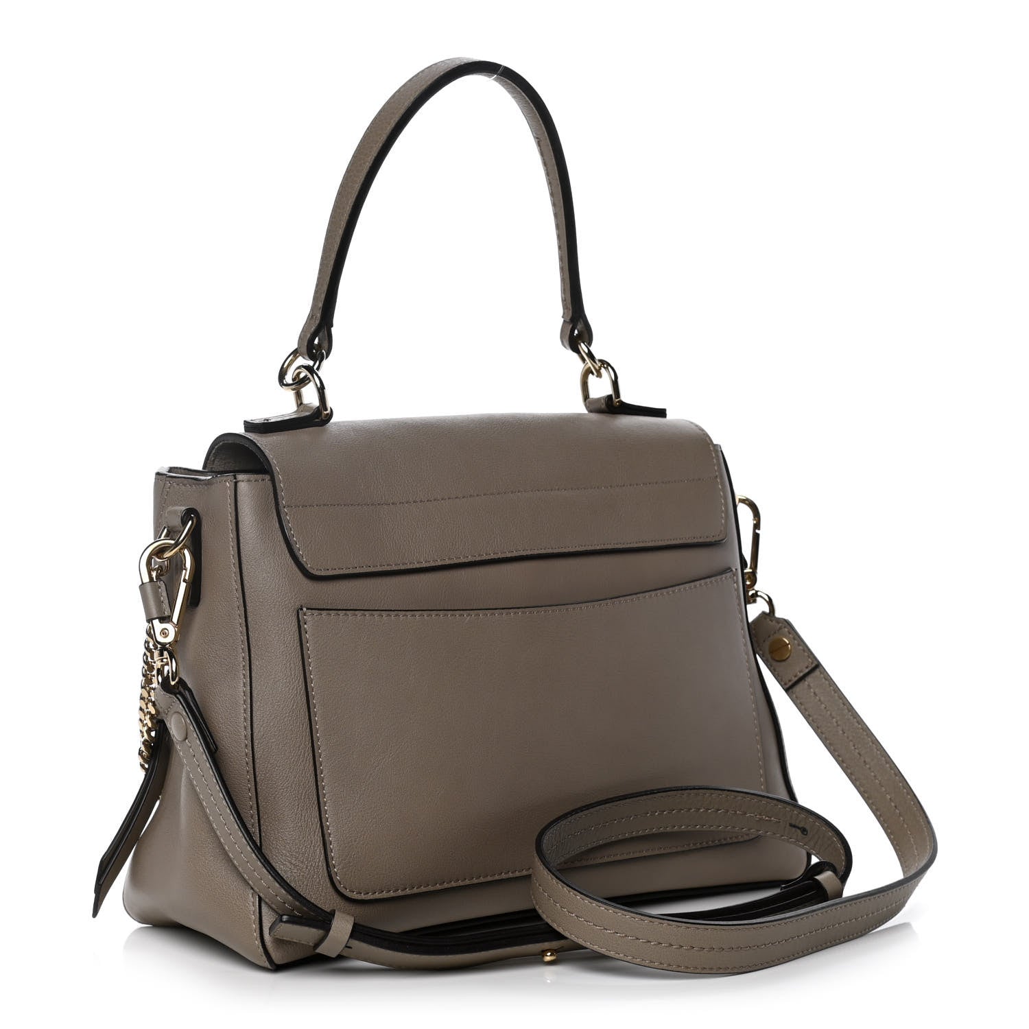 Chloe Calfskin Small Faye Day Shoulder Bag Motty Grey 3 of 10