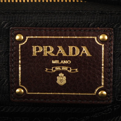 Prada Calf Hair Zebra Print Shoulder Bag White Bruciato 6 of 7