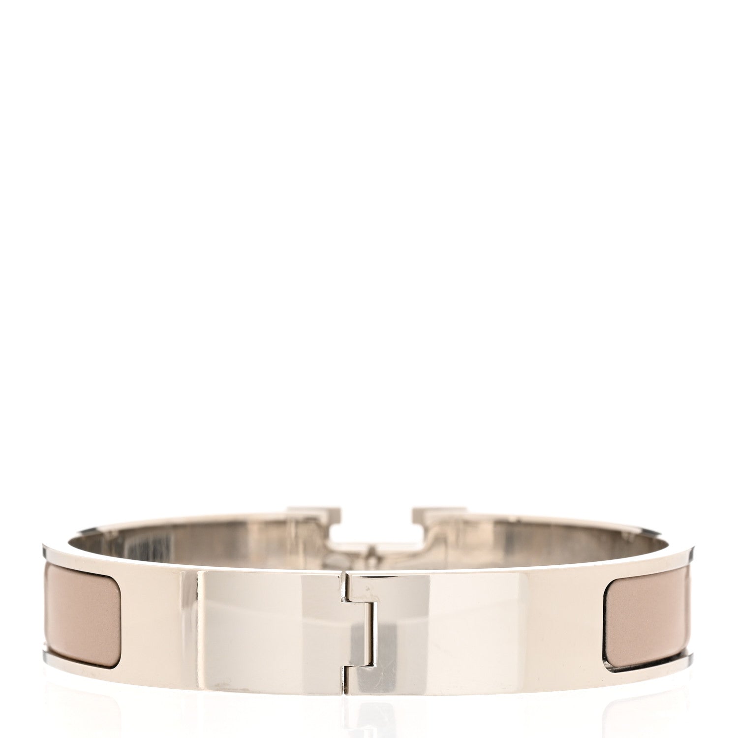 Hermes Enamel Narrow Clic Clac H Bracelet GM Marron Glace 3 of 5