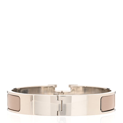 Hermes Enamel Narrow Clic Clac H Bracelet GM Marron Glace 3 of 5