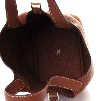 Hermes Taurillon Clemence Picotin Lock 18 PM Gold 4 of 4