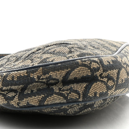 Christian Dior Monogram Mini Saddle Pochette Navy 8 of 12