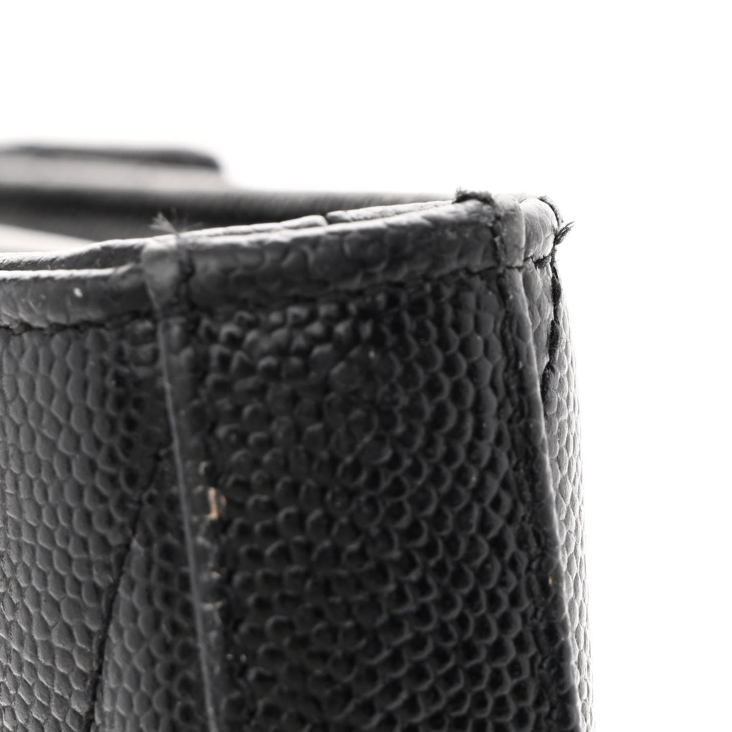 Grain De Poudre Matelasse Chevron Monogram Chain Wallet Black