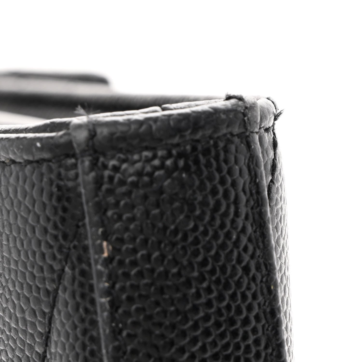 Saint Laurent Grain De Poudre Matelasse Chevron Monogram Chain Wallet Black 13 of 15