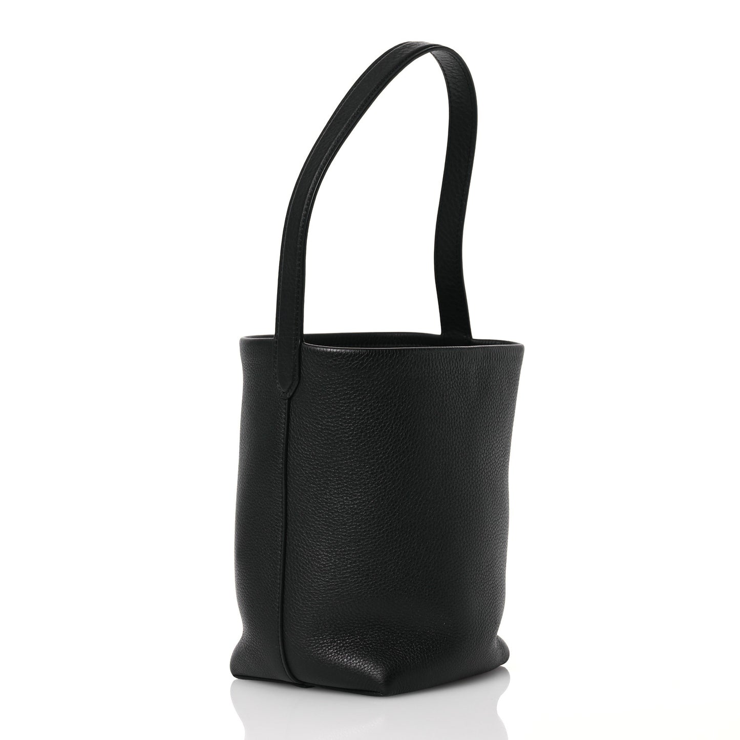 Grained Calfskin Small N/S Park Tote Black