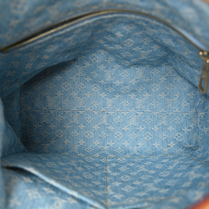 Louis Vuitton Monogram Denim CarryAll PM Sky Blue 6 of 11