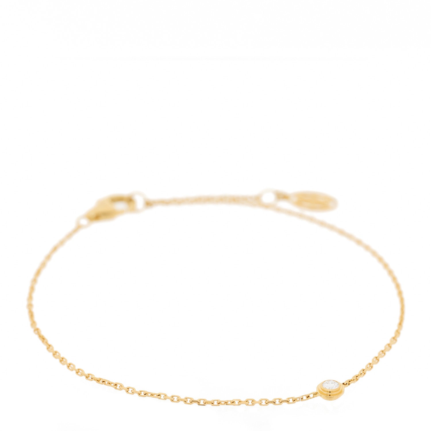 Cartier 18K Yellow Gold Diamond XS D'Amour Bracelet 1 of 4
