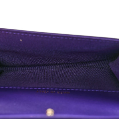 Chanel Lambskin Quilted Boy Flap Card Holder Purple 5 of 8