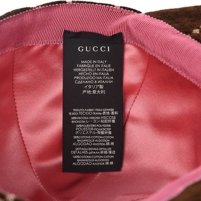 Gucci Velvet GG Monogram Baseball Cap S Brown 8 of 9