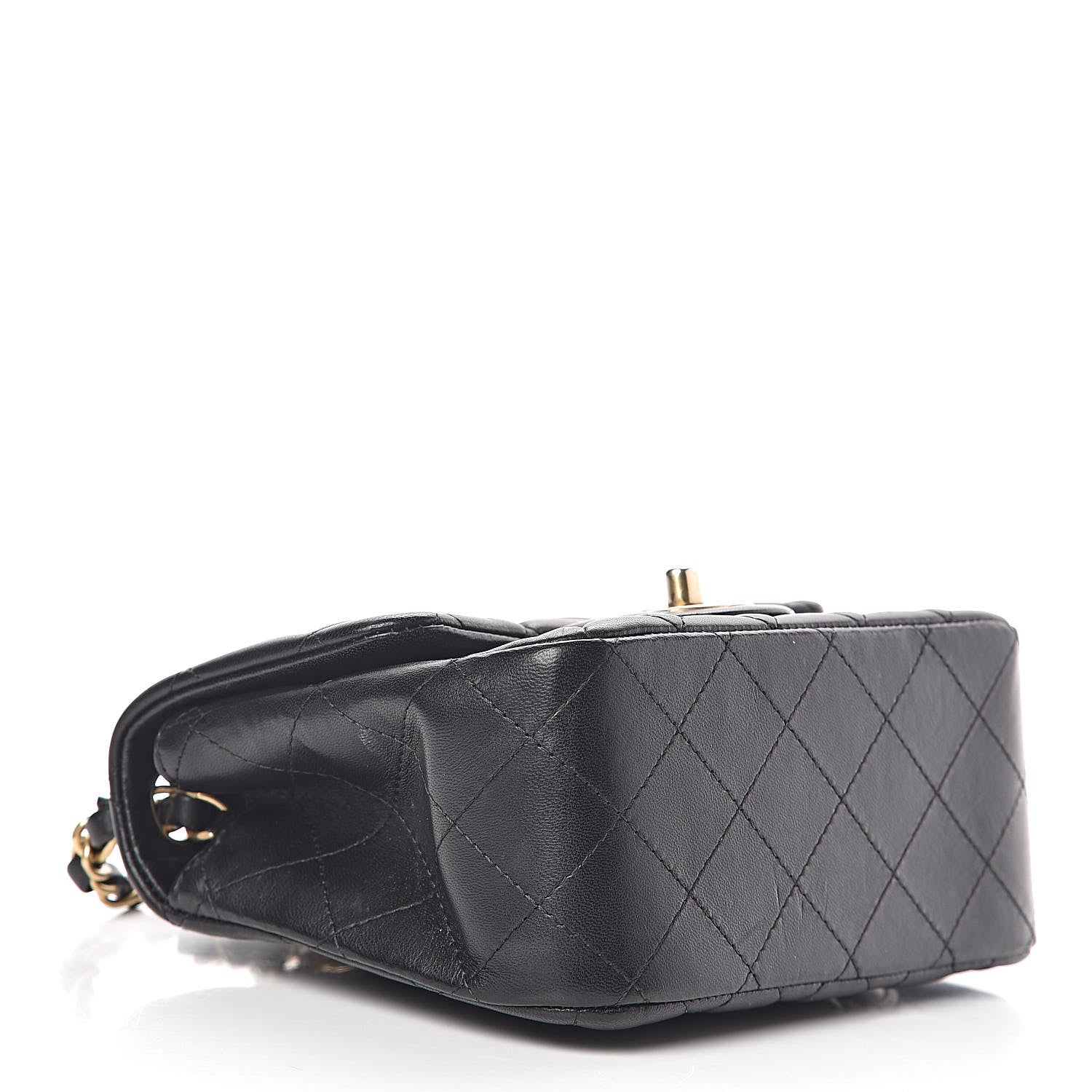 Chanel Lambskin Quilted Mini Square Flap Black 4 of 10