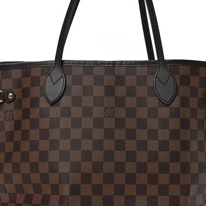 Louis Vuitton Damier Ebene Neo Neverfull MM Rose Ballerine 8 of 11
