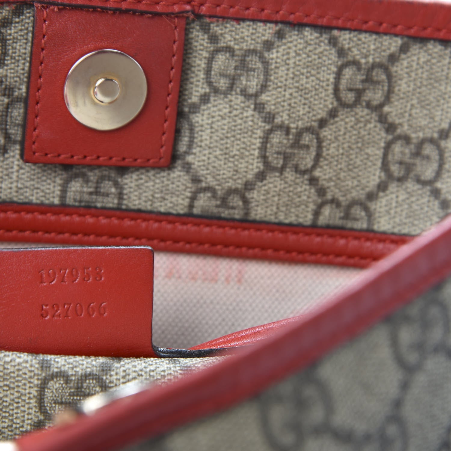 Gucci GG Plus Monogram Medium Joy Tote Red 8 of 10