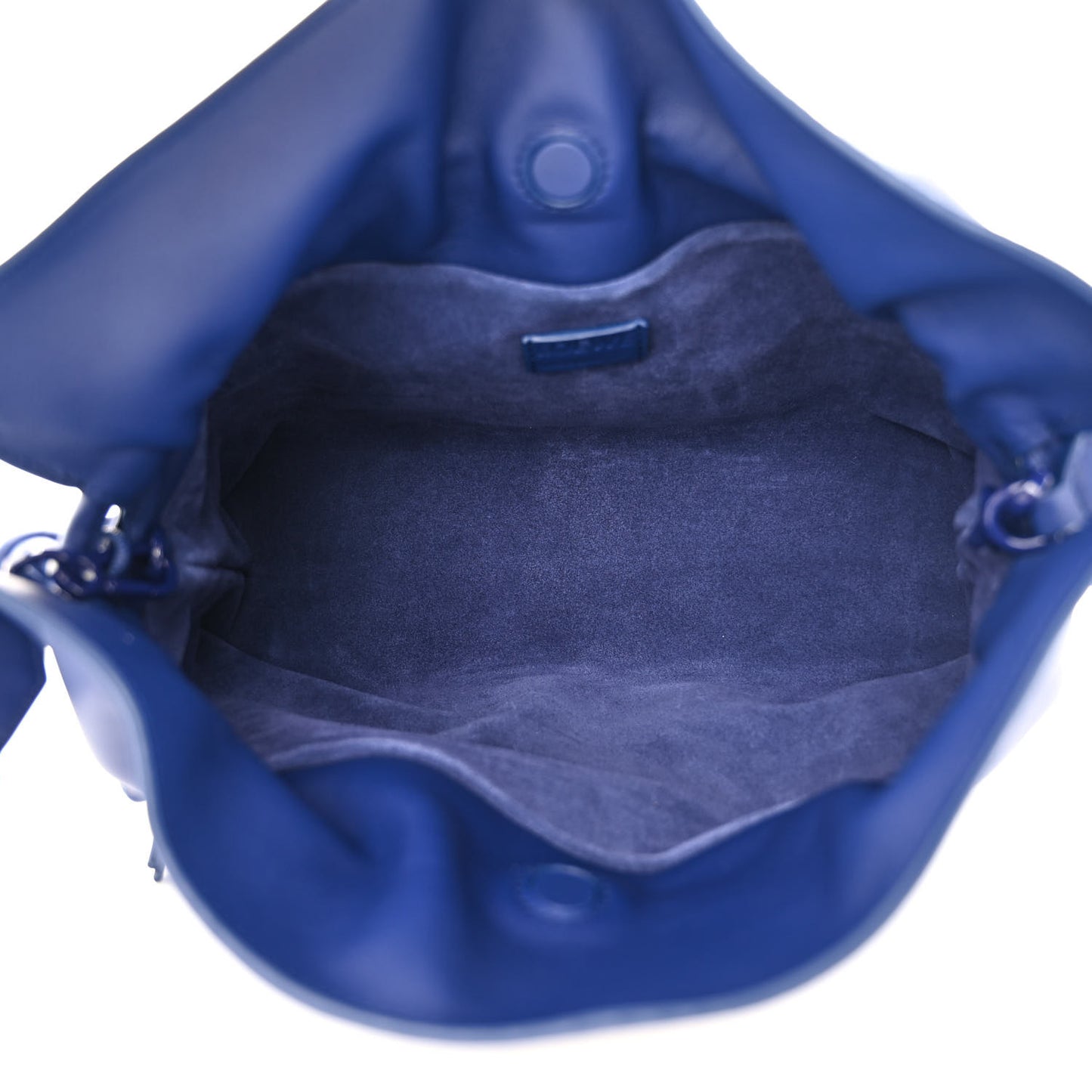 Satin Calfskin Monochrome Flamenco Knot Clutch Deep Purple Glaze