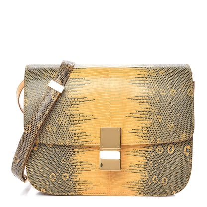 Celine Lizard Medium Classic Box Flap Bag Amber 1 of 11