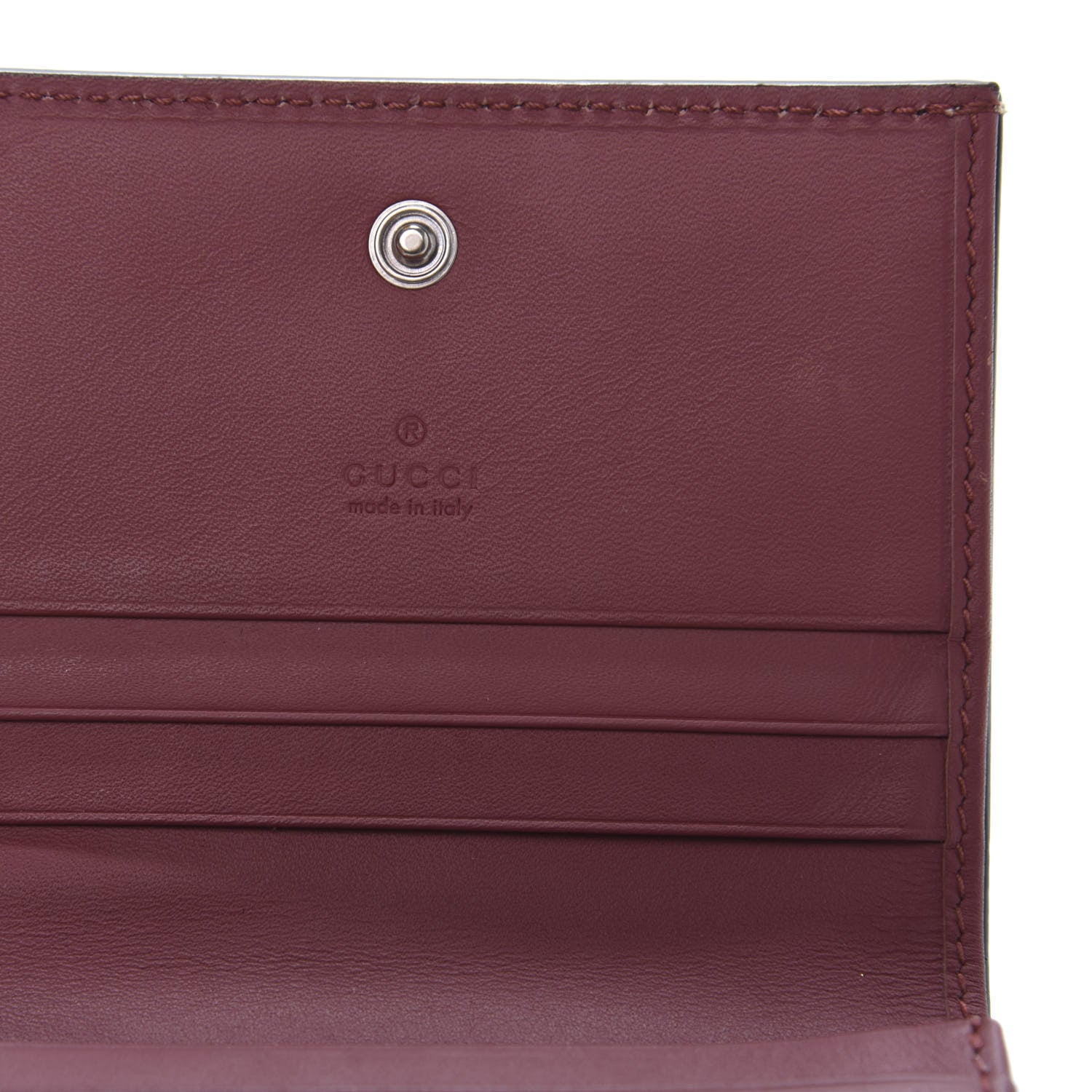 Gucci GG Supreme Monogram Blooms Card Case Beige Multicolor Dry Rose 8 of 9