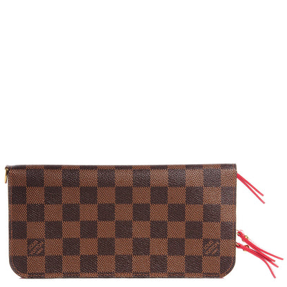Louis Vuitton Damier Ebene Insolite Wallet Red 1 of 7
