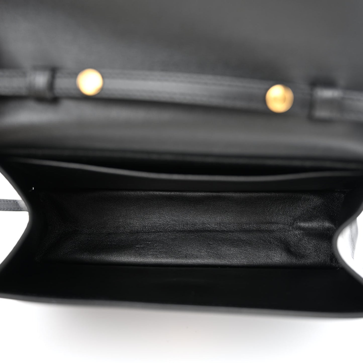 Smooth Calfskin Edwige Shoulder Bag Black