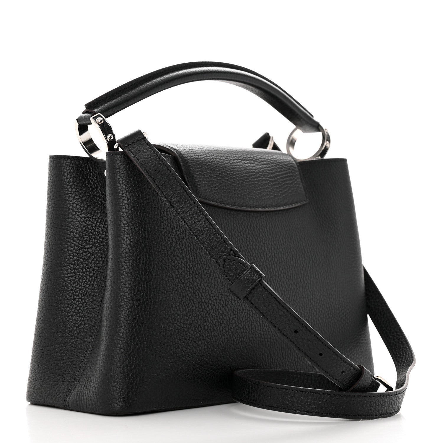 Louis Vuitton Taurillon Capucines PM Black 3 of 12
