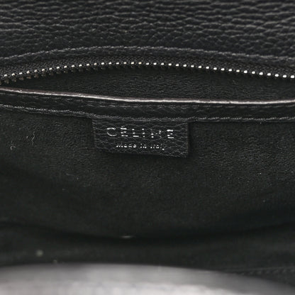 Celine Drummed Calfskin Nano Luggage Black 5 of 16