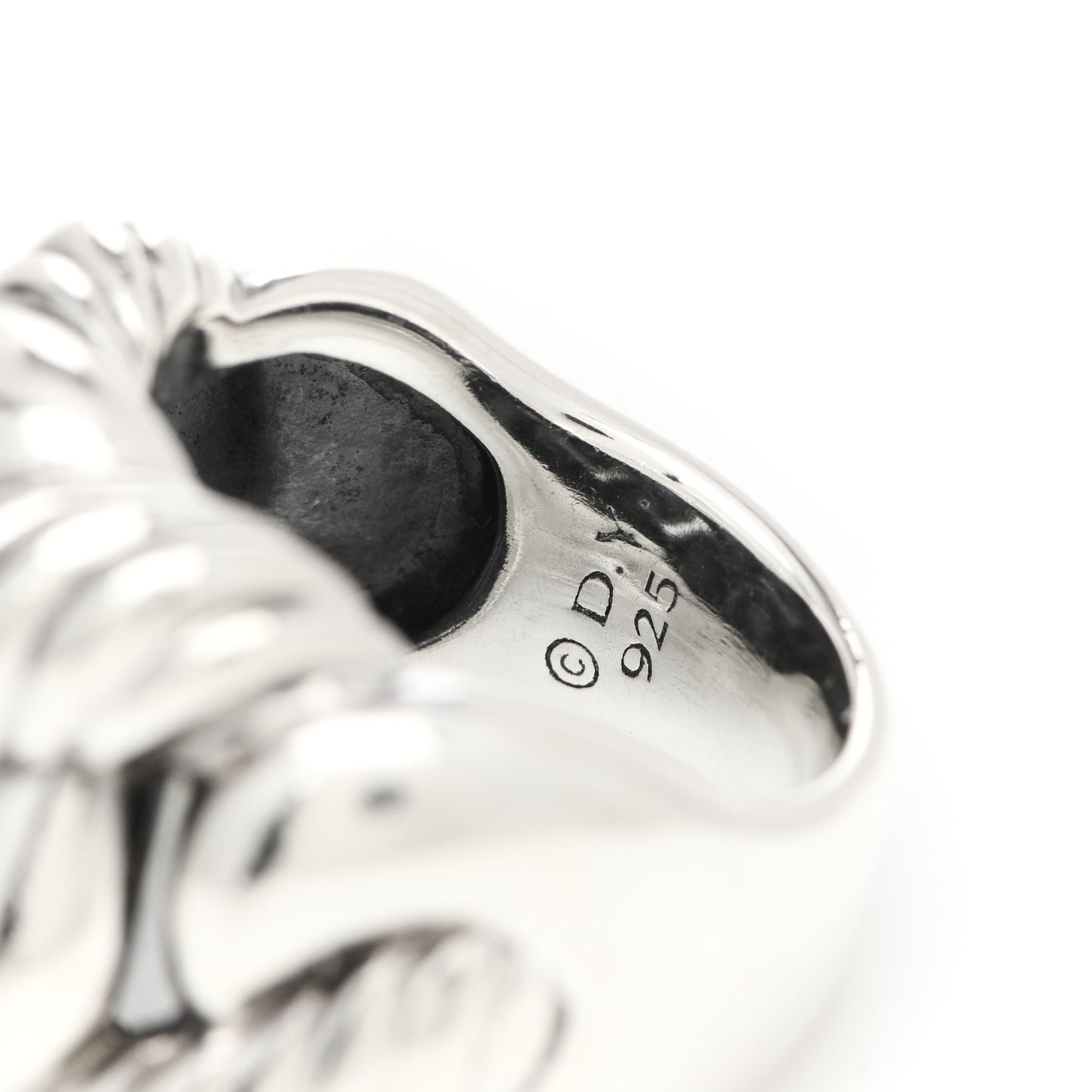 Sterling Silver Woven Cable Ring 54 7