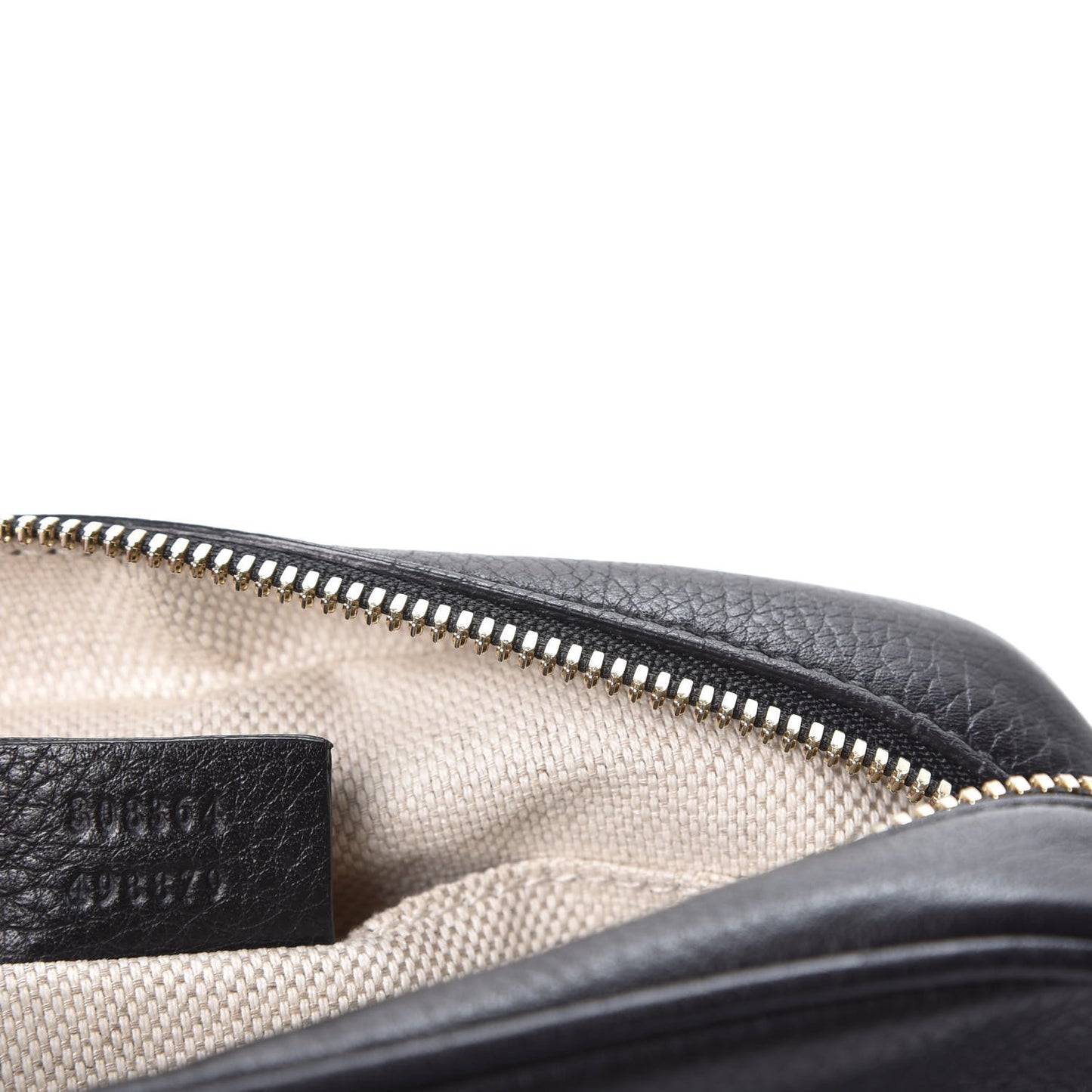 Pebbled Calfskin Small Soho Disco Bag Black