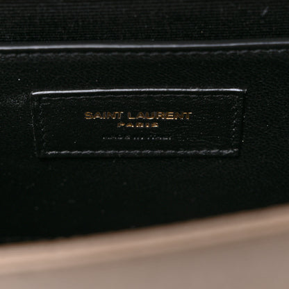 Saint Laurent Grain De Poudre Small Monogram Kate Satchel Nude Powder 5 of 7