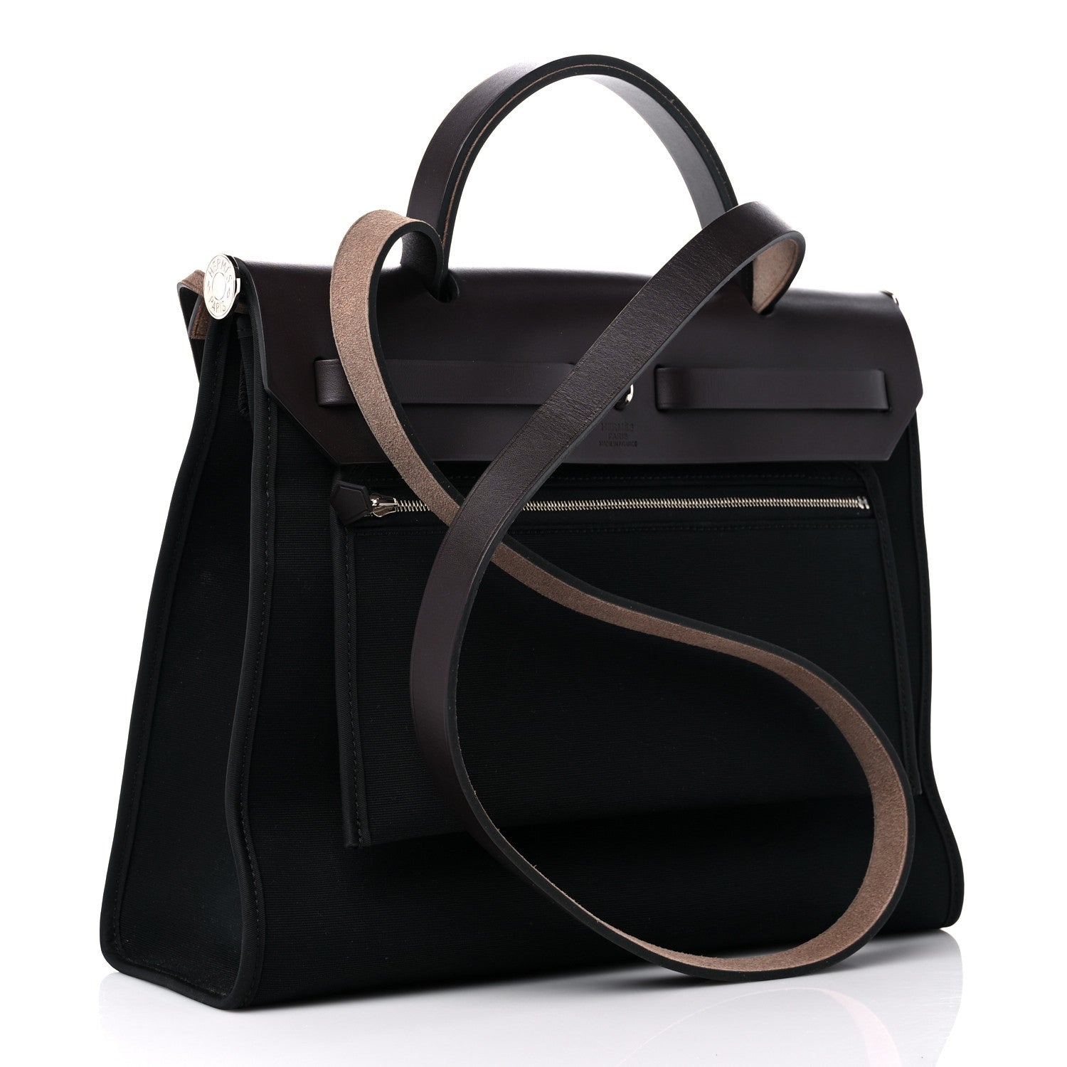 Hermes Toile Vache Hunter Herbag Zip 31 PM Black Ebene 4 of 13