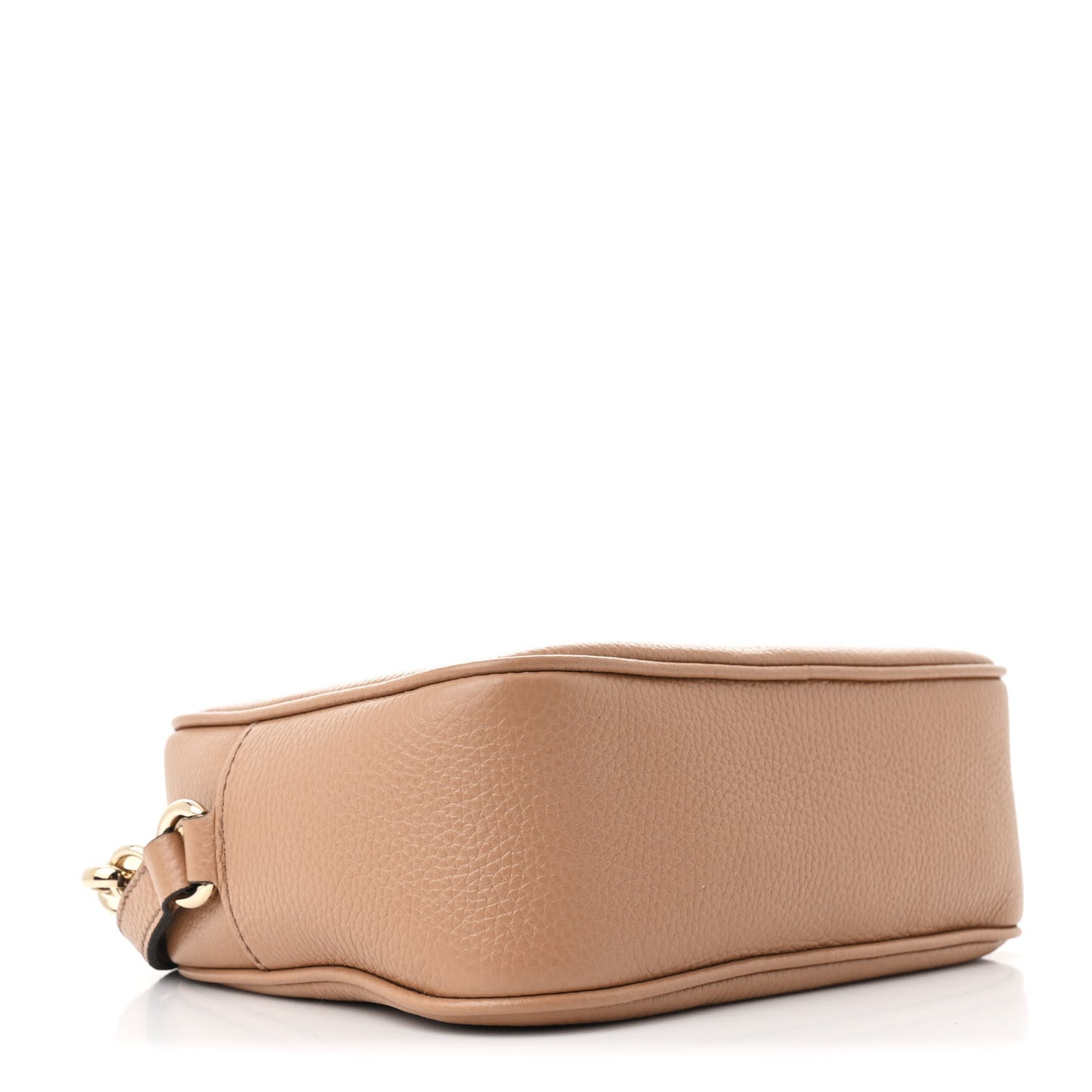 Pebbled Calfskin Small Soho Disco Bag Camelia