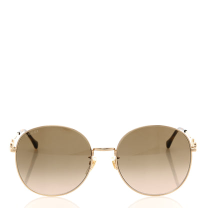 Gucci Metal Horsebit Square Sunglasses GG0881SA Gold 2 of 8