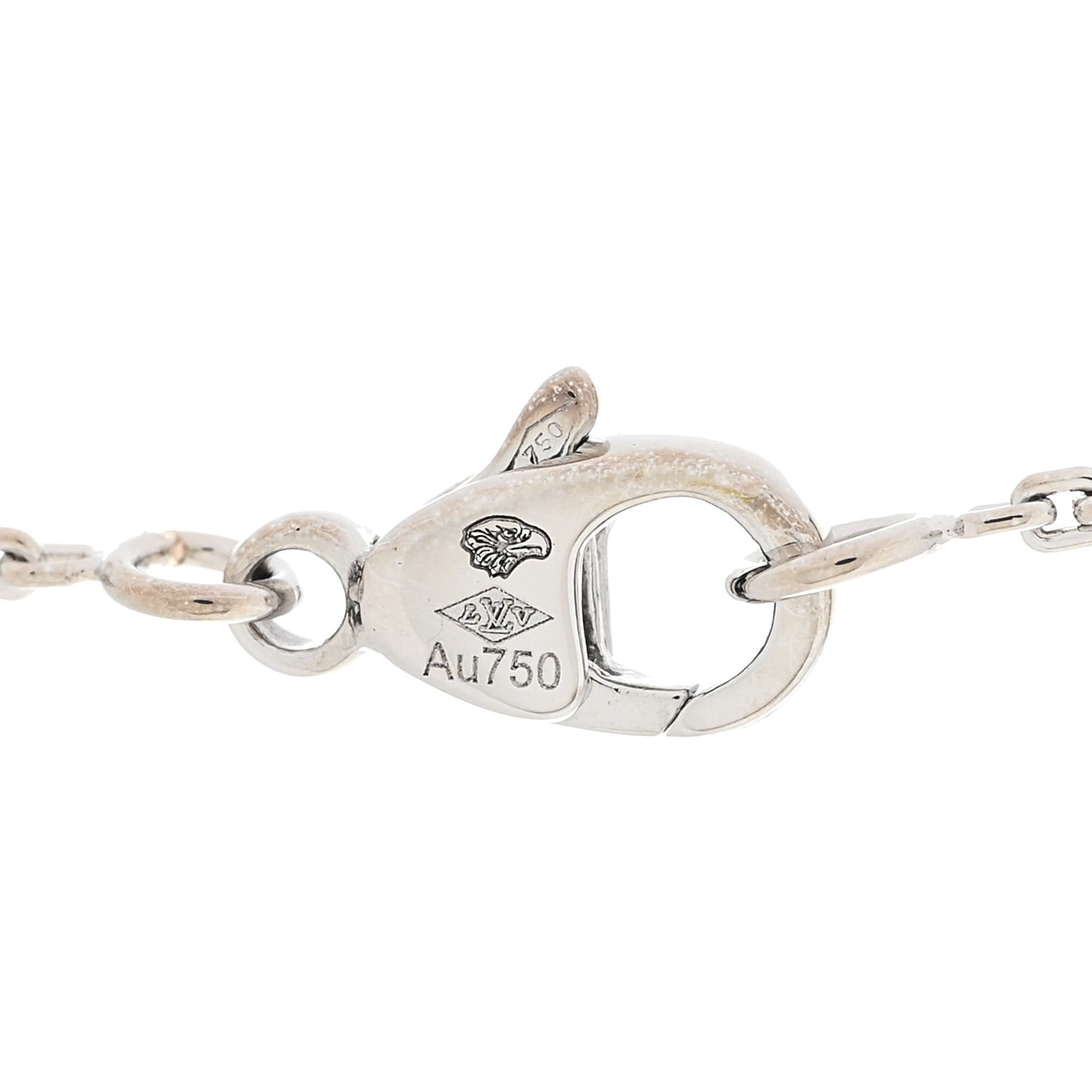 18K White Gold Diamond Idylle Blossom LV Pendant Necklace