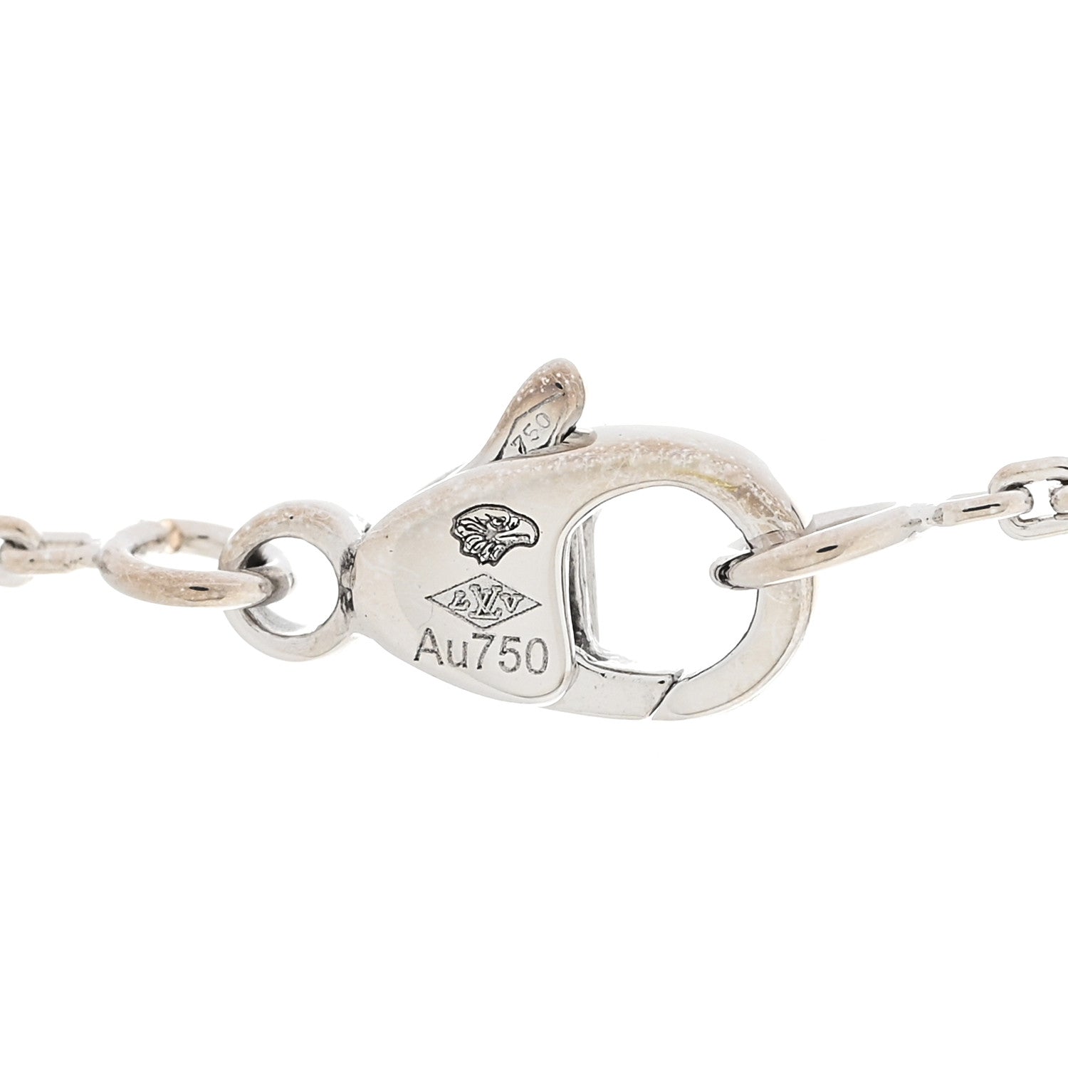 Louis Vuitton 18K White Gold Diamond Idylle Blossom LV Pendant Necklace 4 of 5