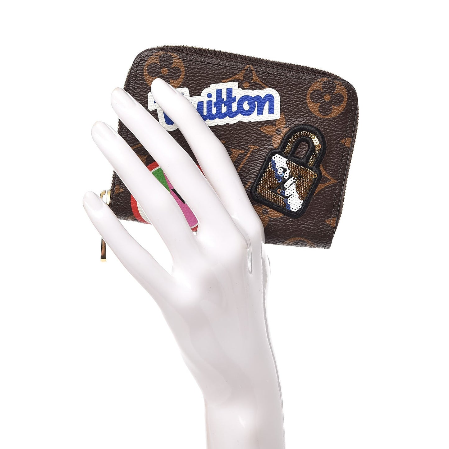 Monogram Travel Stickers Zippy Coin Purse