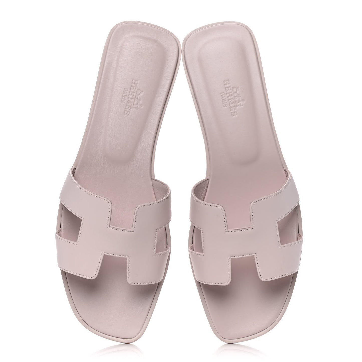 Calfskin Oran Sandals 38.5 Rose Pétale