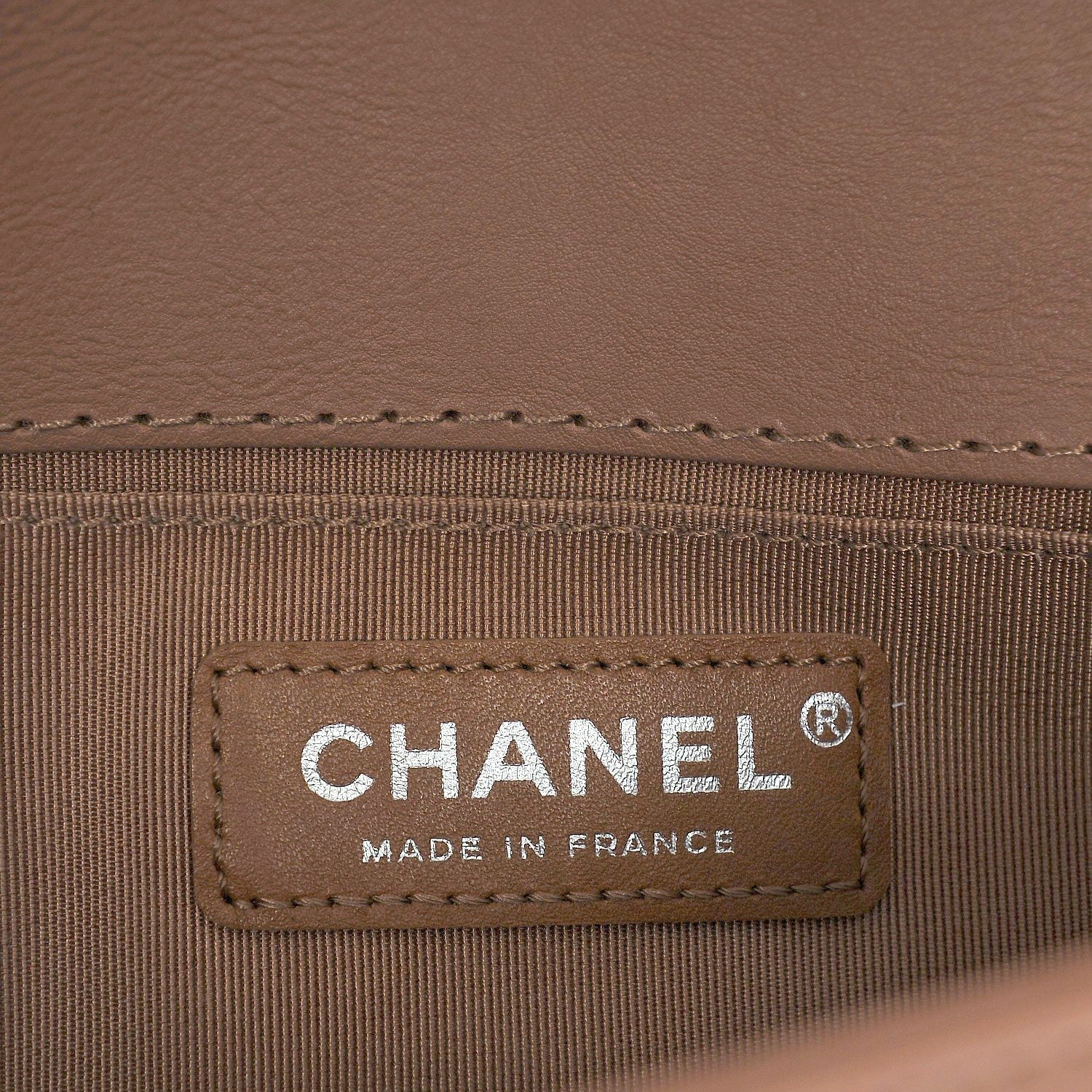 Chanel Calfskin Quilted Medium Boy Top Handle Flap Brown 6 of 11