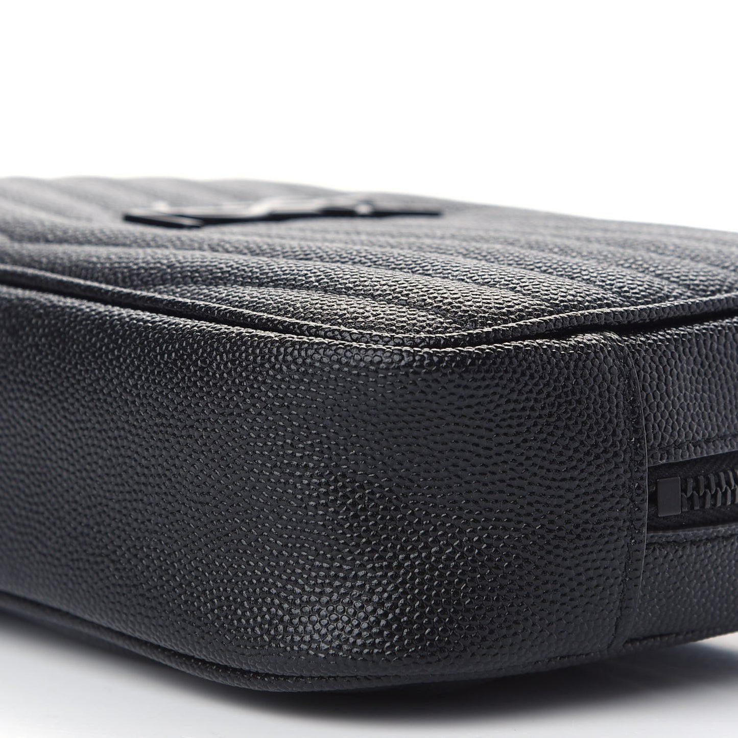 Grain De Poudre Matelasse Monogram Mini Lou Camera Bag Black
