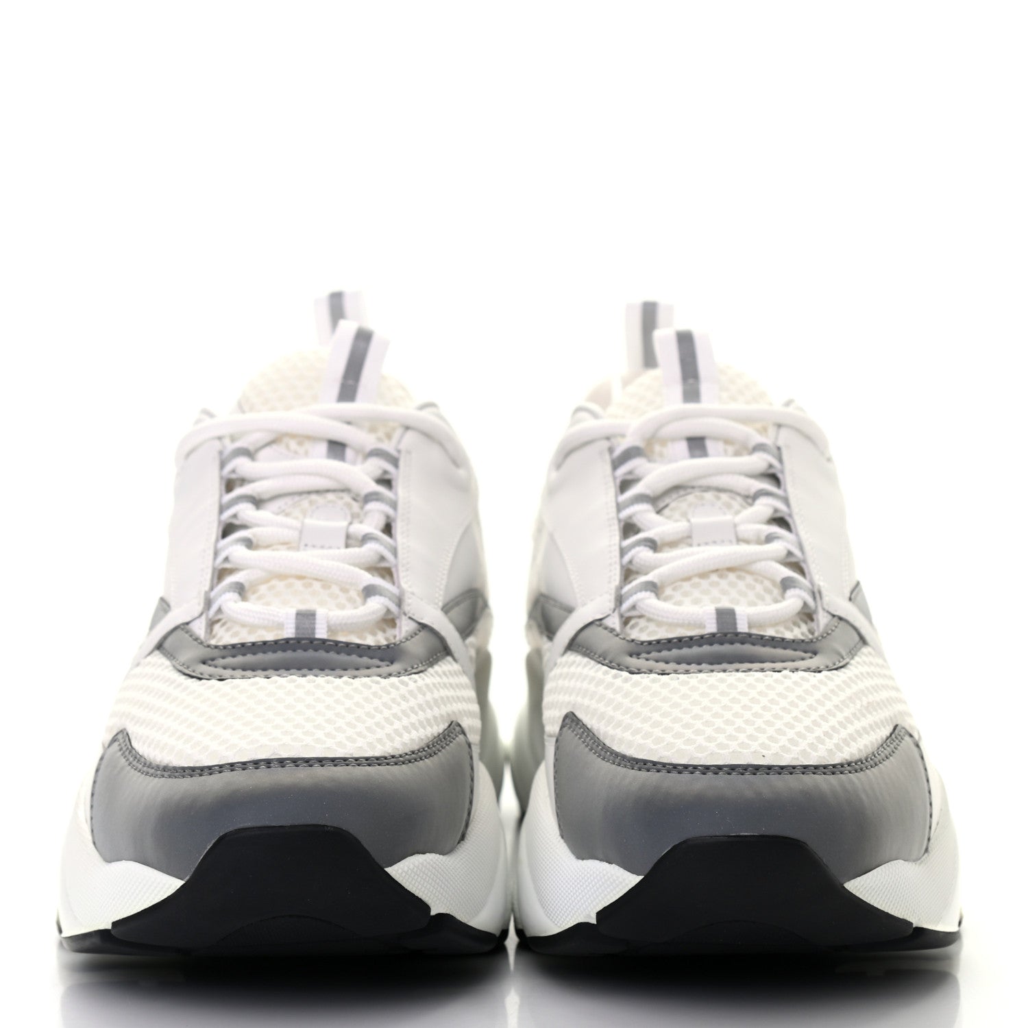 Christian Dior Technical Mesh Calfskin Mens B22 Sneakers 44 White 2 of 9