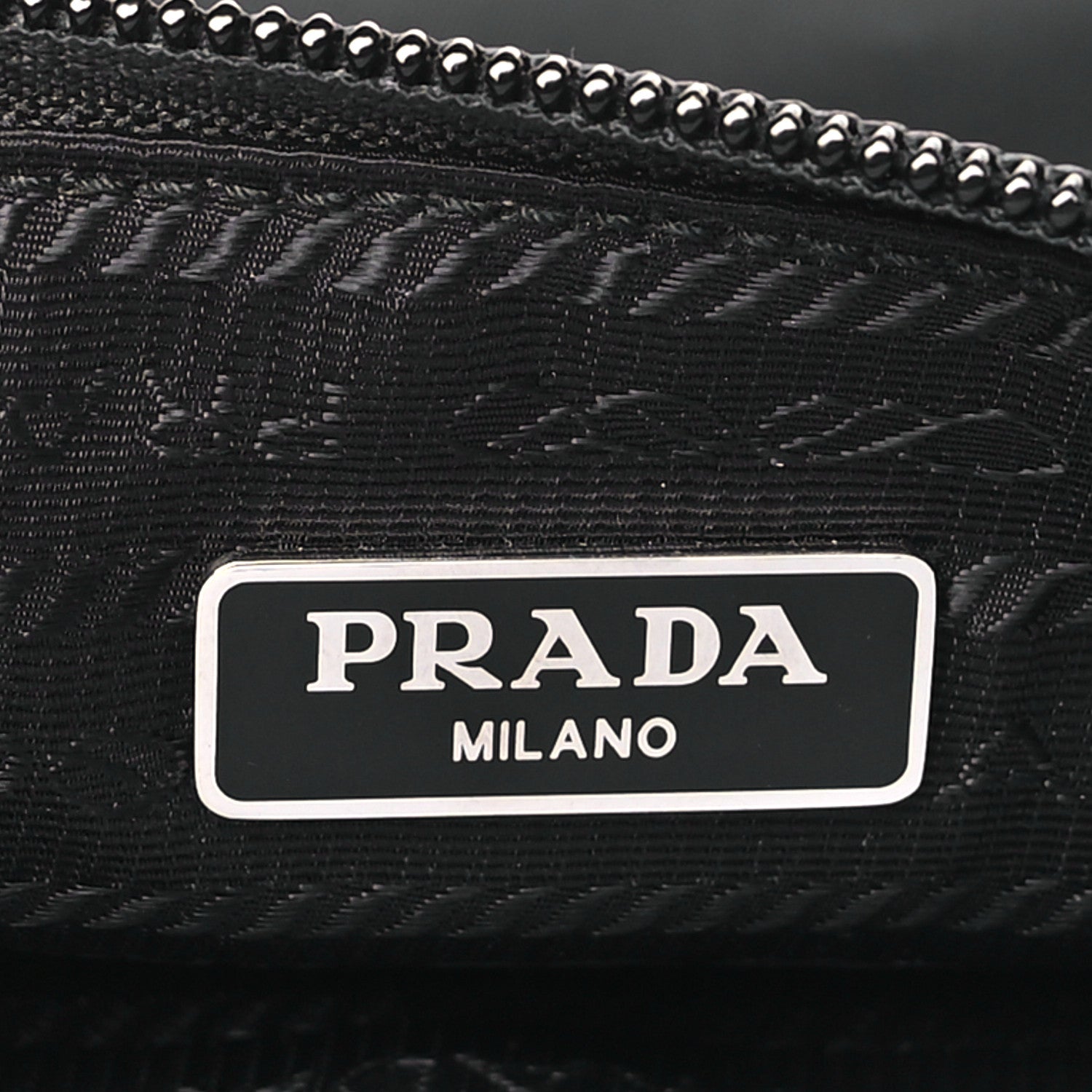Prada Tessuto Nylon Vela Wristlet Black 6 of 10