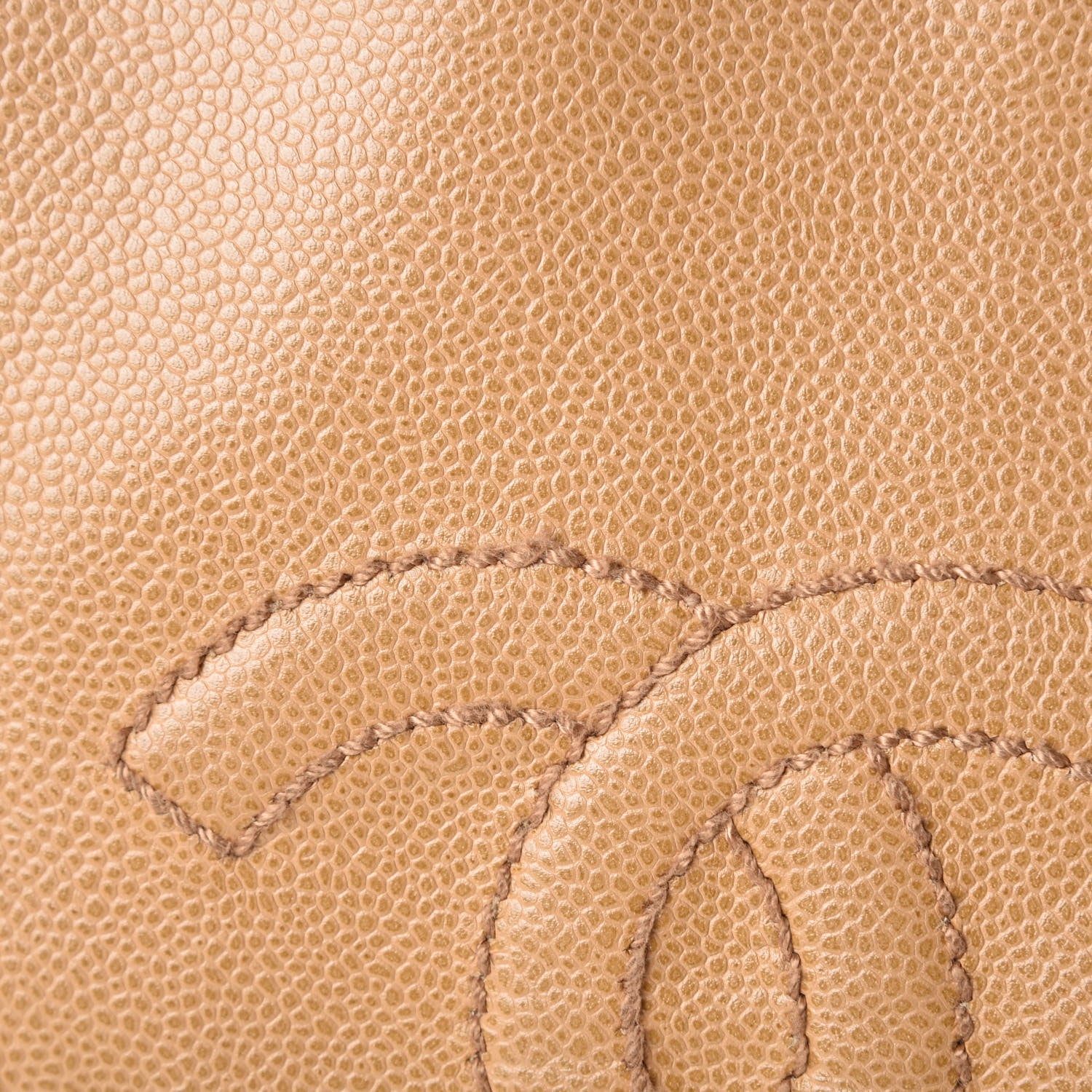 Chanel Caviar CC Shoulder Bag Beige 8 of 16