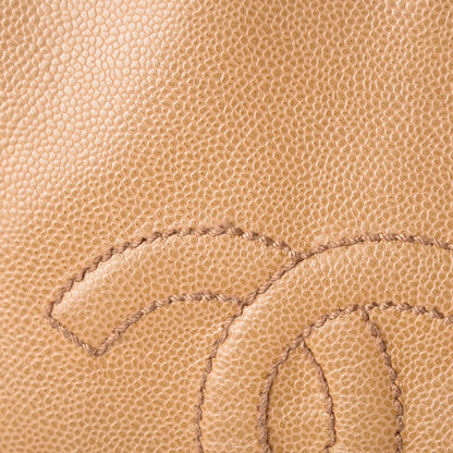 Chanel Caviar CC Shoulder Bag Beige 8 of 16